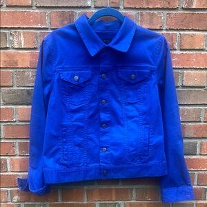 Talbots Blue Jean Jacket Size M
